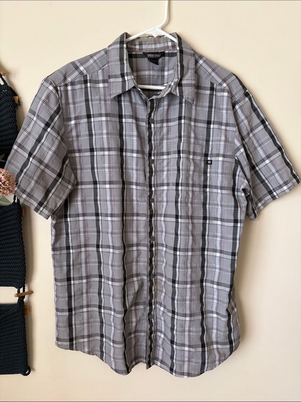 Marmot Men’s Button Down Plaid Shirt